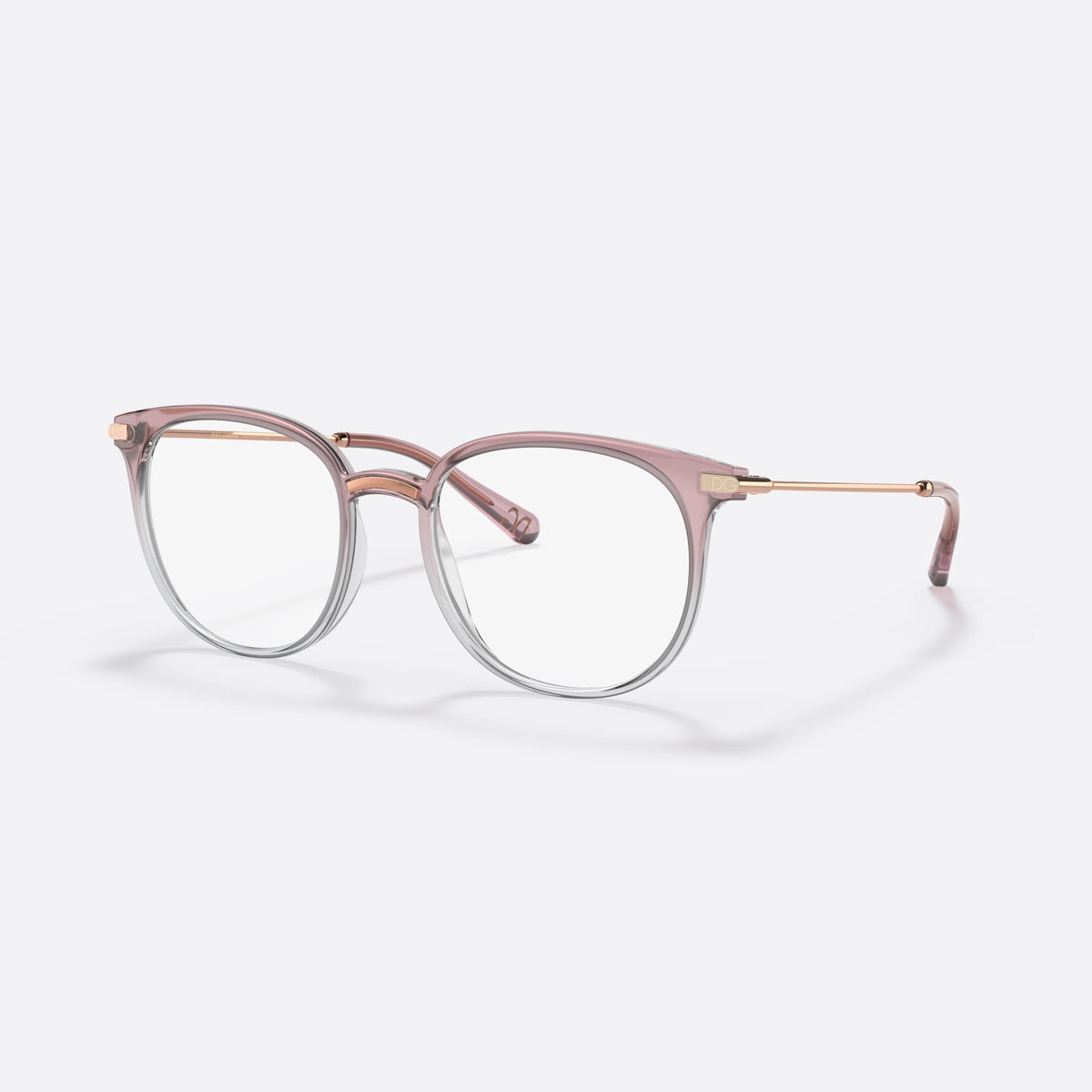 Rame ochelari de vedere Dolce & Gabbana DG5071 3303, phantos roz, pentru femei, punte șa cu accent metalic, ramă completă