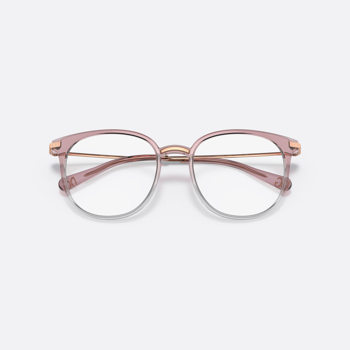 Rame ochelari de vedere Dolce & Gabbana DG5071 3303, phantos roz, pentru femei, punte șa cu accent metalic, ramă completă, cu brațele pliate