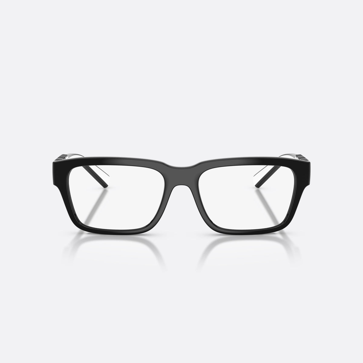 Rame ochelari de vedere Dolce & Gabbana DG5112 501, rectangulari negru, unisex, punte simplă tip șa, literele brandului pe brațe, vedere din față