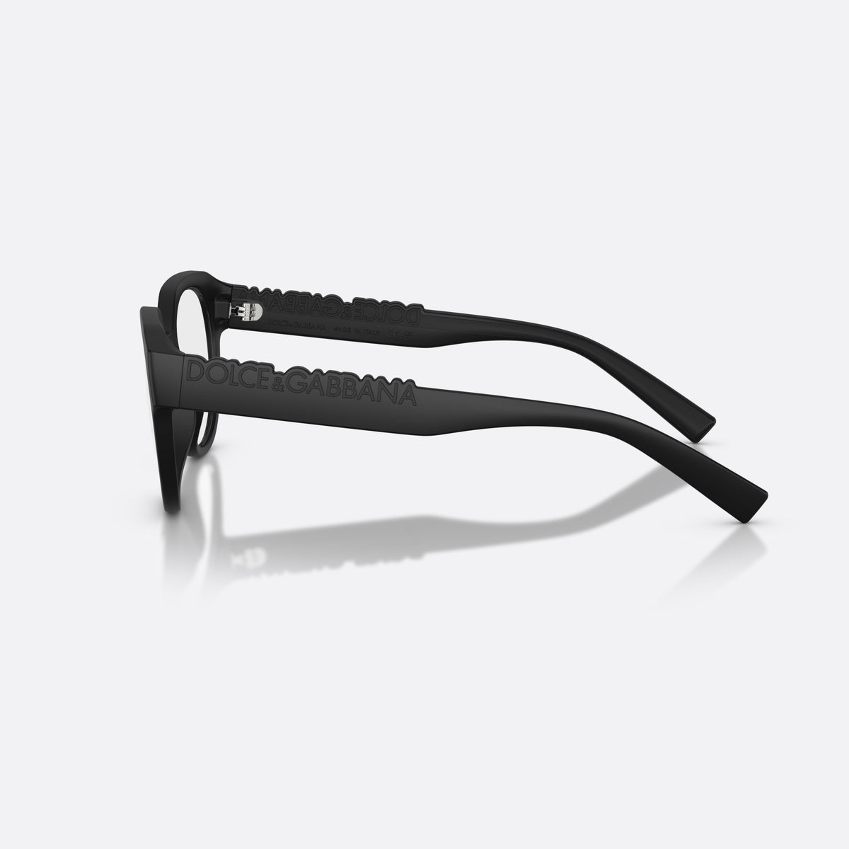 Rame ochelari de vedere Dolce & Gabbana DG5113 2525, phantos negru, unisex, literele brandului pe brațe, brațe subțiri, conice, vedere laterală