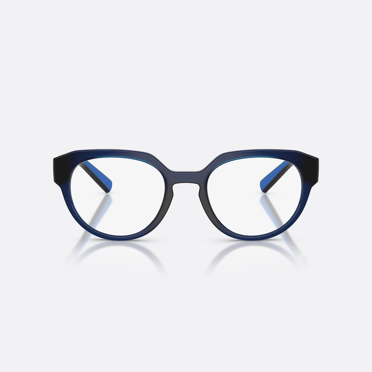 Dolce & Gabbana DG5113 3009 eyeglasses, blue phantos frame, unisex, raised brand lettering on temples, front view