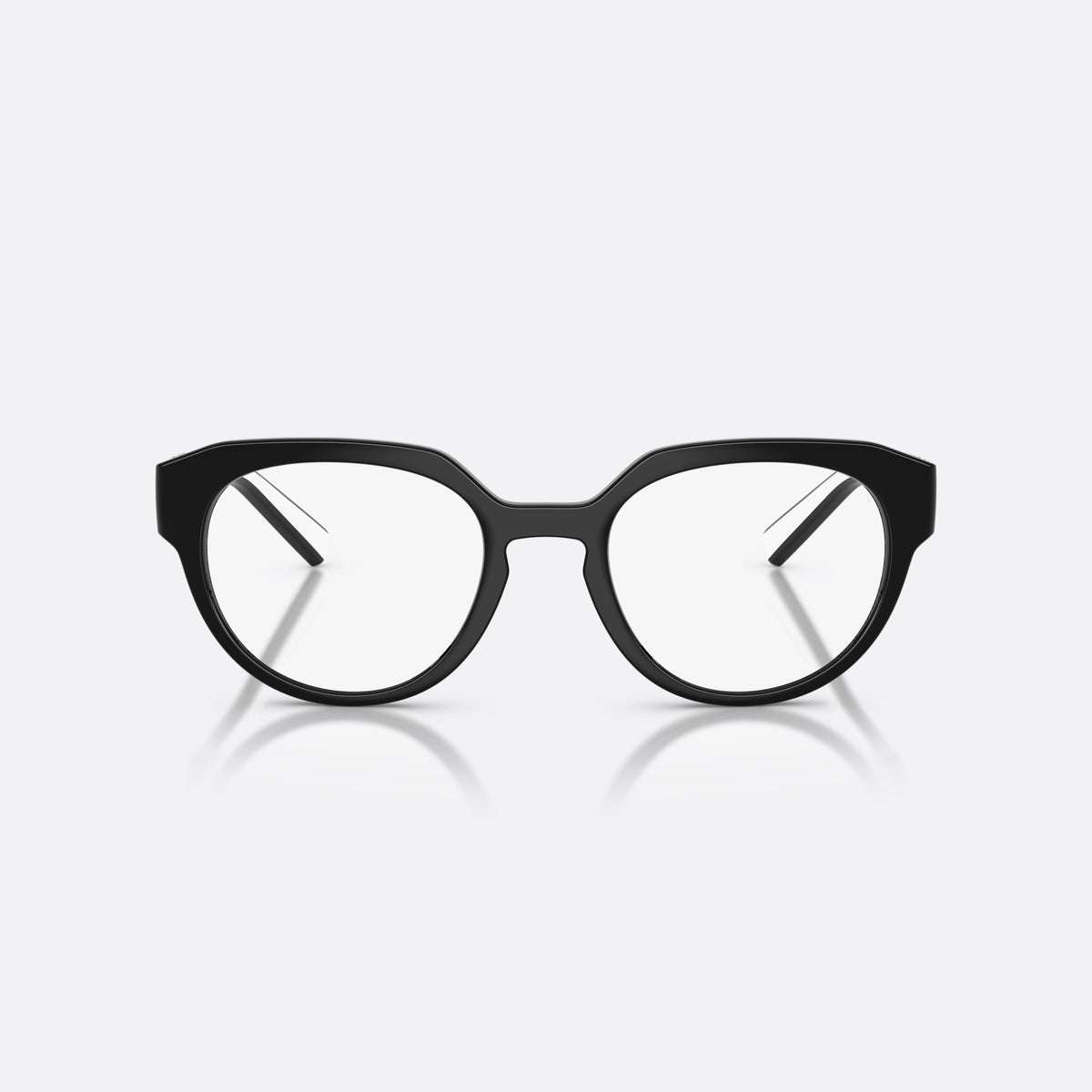 Dolce & Gabbana DG5113 501 eyeglasses, black phantos frame, unisex, brand lettering on temple, slim tapered temples, front view