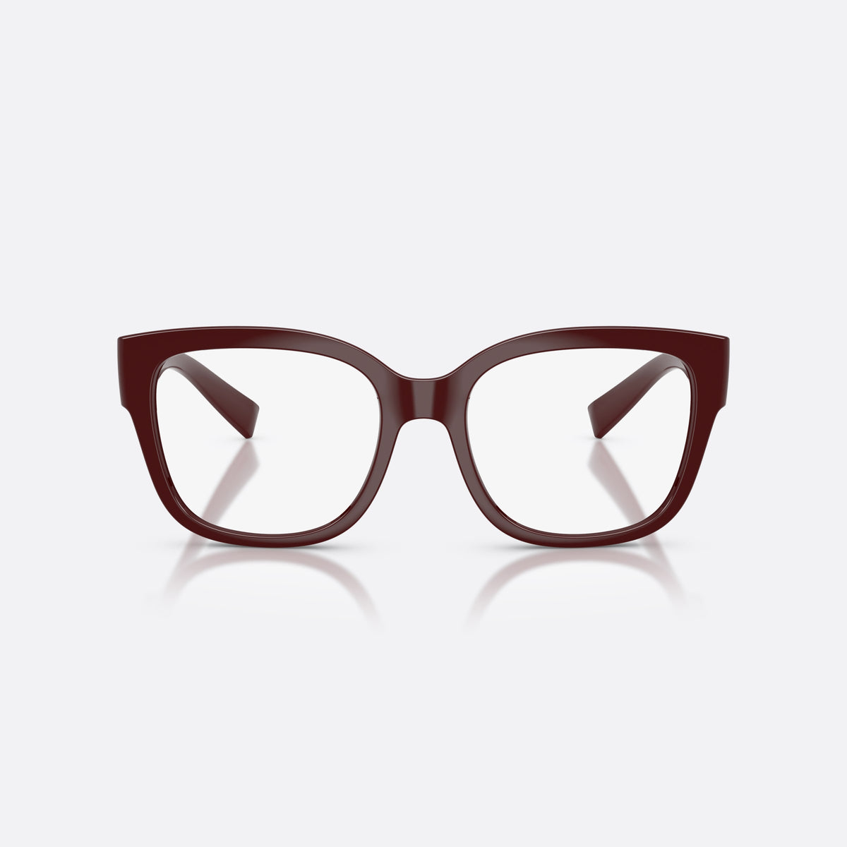 Dolce & Gabbana DG5115 3091 eyeglasses, red butterfly frame for women, plain bridge, integrated into front, full-rim frame, front view
