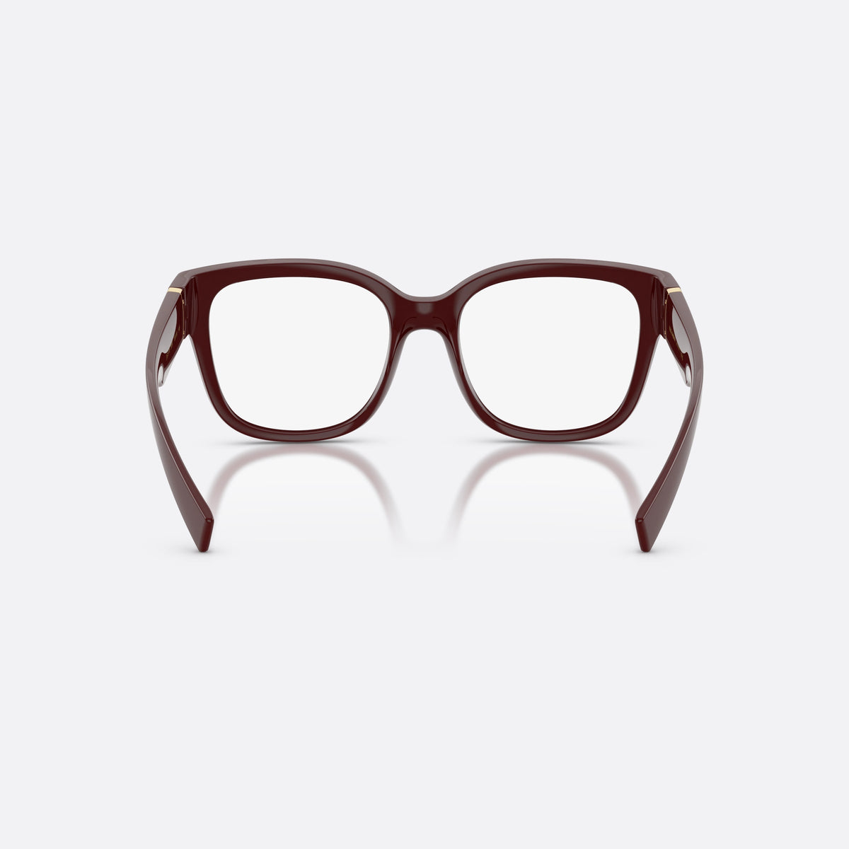 Dolce & Gabbana DG5115 3091 eyeglasses, red butterfly frame for women, plain bridge, integrated into front, full-rim frame, back view
