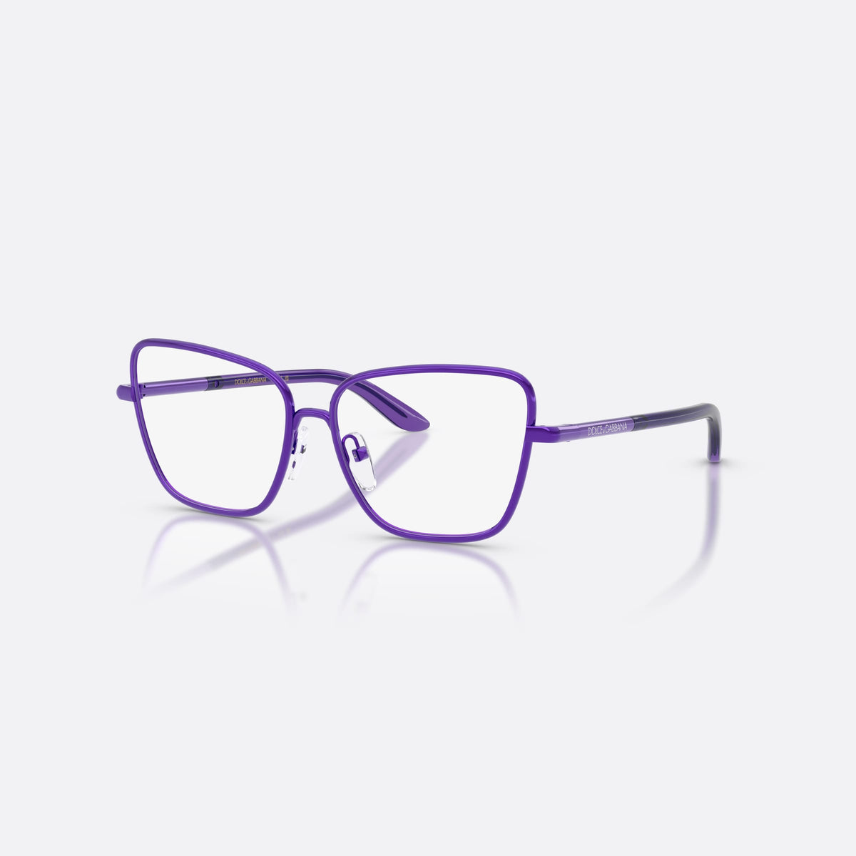 Rame ochelari de vedere Dolce & Gabbana DX1102 1368, fluture violet, pentru copii, punte dublă, litere ale brandului pe brațe