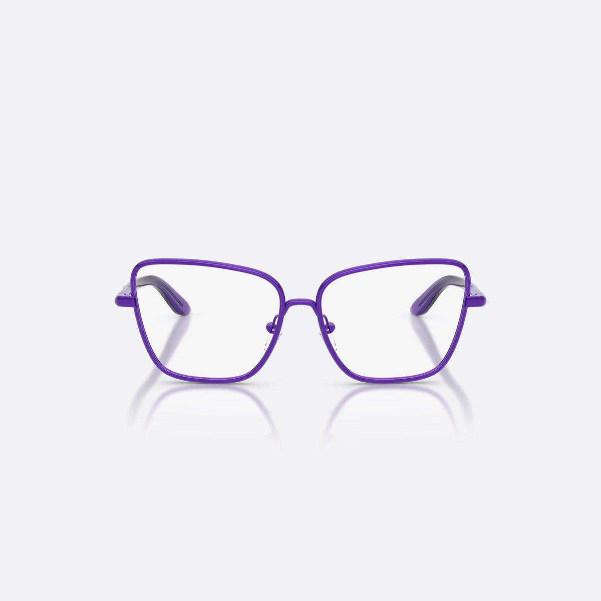 Rame ochelari de vedere Dolce & Gabbana DX1102 1368, fluture violet, pentru copii, punte dublă, litere ale brandului pe brațe, vedere din față