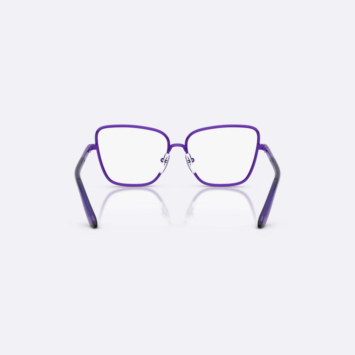 Rame ochelari de vedere Dolce & Gabbana DX1102 1368, fluture violet, pentru copii, punte dublă, litere ale brandului pe brațe, vedere din spate