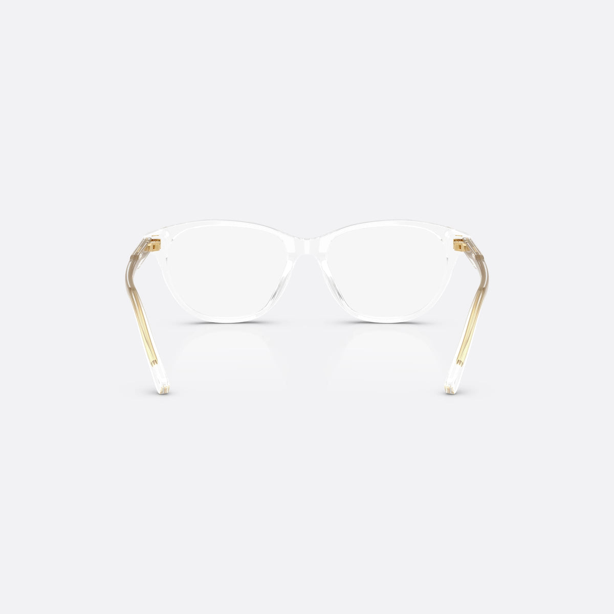 Rame ochelari de vedere Dolce & Gabbana DX3002 3133, cat eye transparent, pentru copii, punte simplă, literele brandului pe brațe, ramă completă, vedere din spate