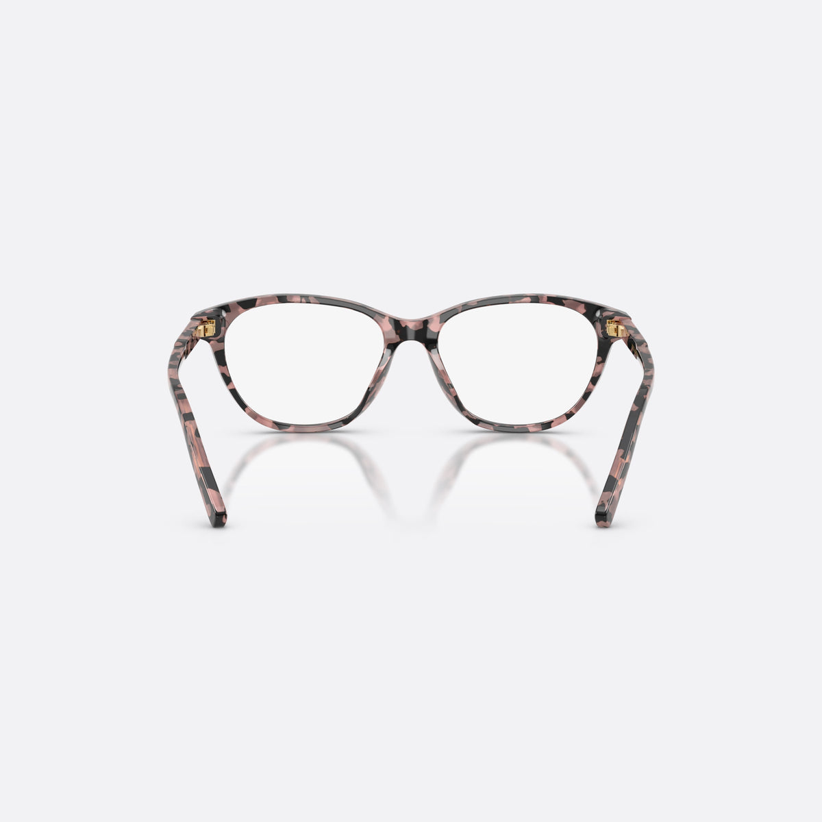 Rame ochelari de vedere Dolce & Gabbana DX3002 3476, cat eye havana, pentru copii, punte integrată simplă, literele brandului pe brațe, vedere din spate