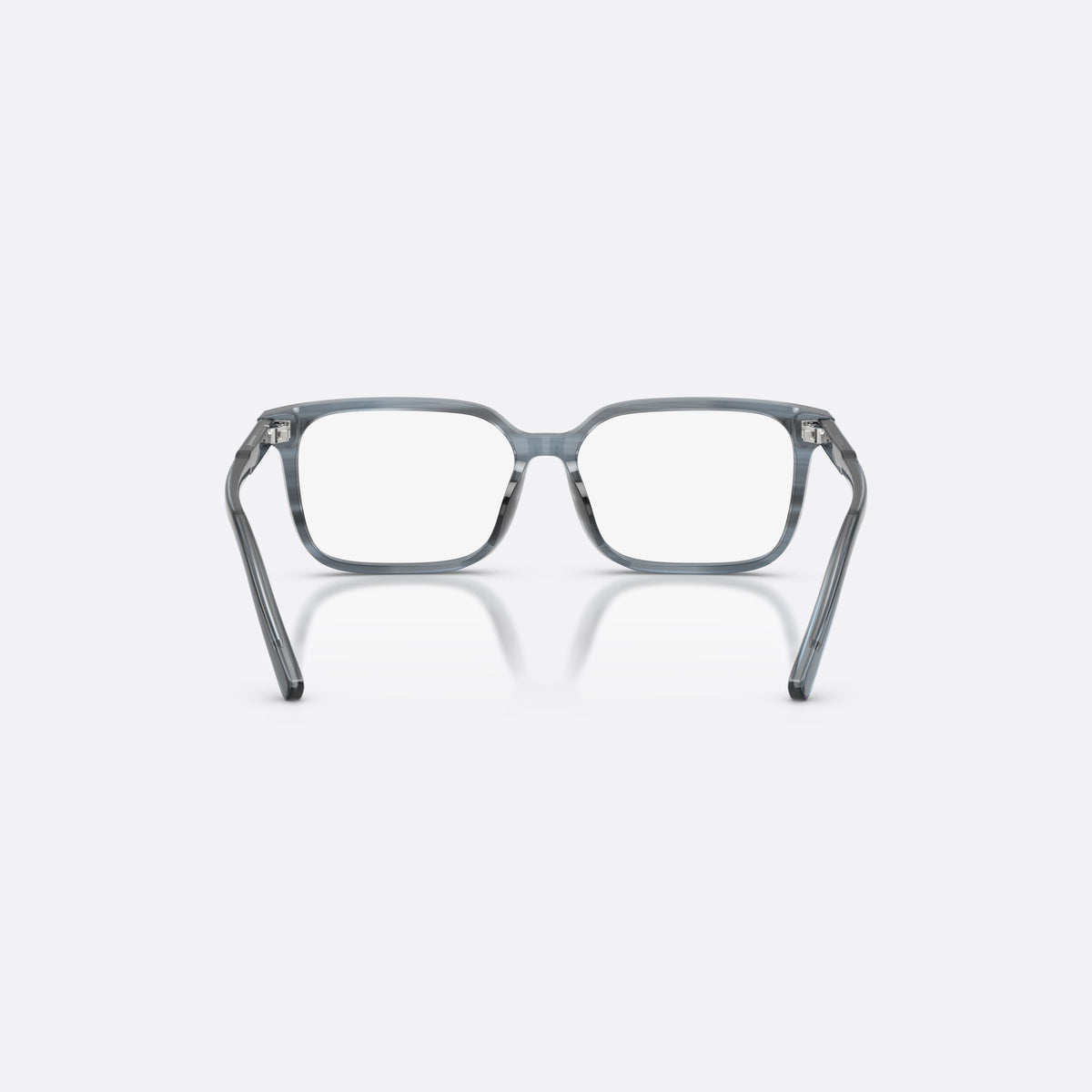 Dolce & Gabbana DX3003 3482 eyeglasses, blue square frame for kids, plain acetate bridge, brand lettering on temples, back view