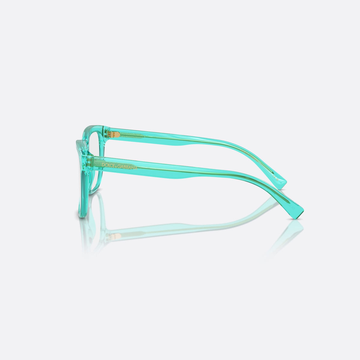 Rame ochelari de vedere Dolce & Gabbana DX3356 3322, rectangulari albastru, pentru copii, punte simplă, literele brandului pe brațe, ramă completă, vedere laterală