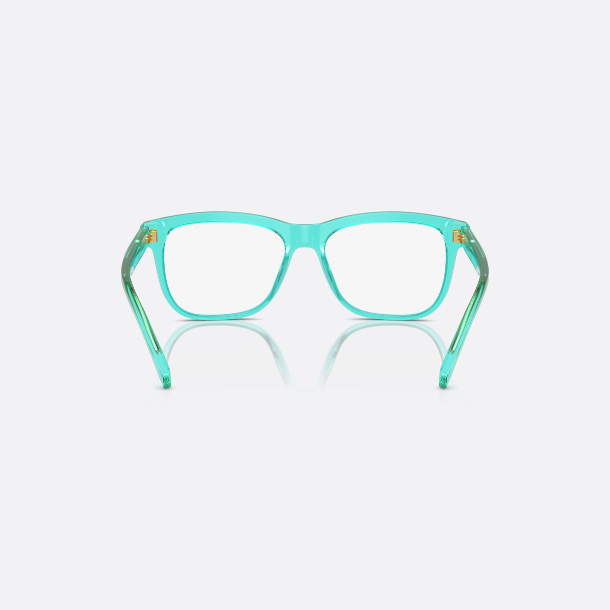 Rame ochelari de vedere Dolce & Gabbana DX3356 3322, rectangulari albastru, pentru copii, punte simplă, literele brandului pe brațe, ramă completă, vedere din spate