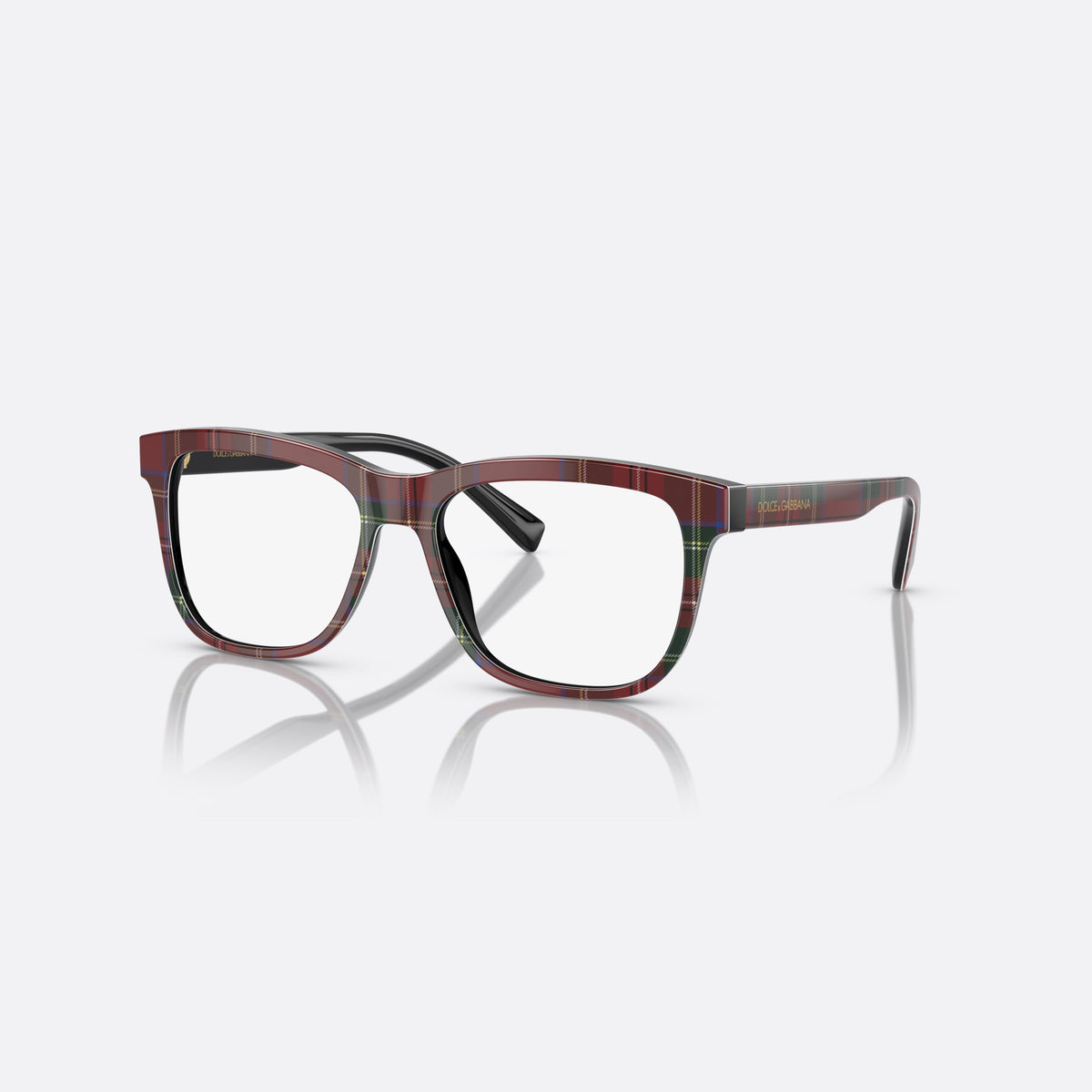 Rame ochelari de vedere Dolce & Gabbana DX3356 3397, rectangulari roșu, pentru copii, punte simplă cu două arcuri, literele brandului pe brațe