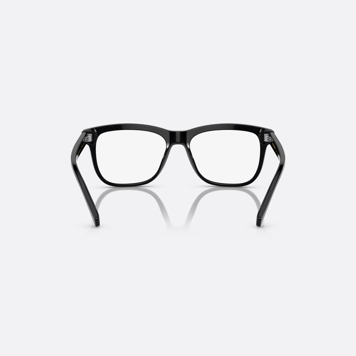 Rame ochelari de vedere Dolce & Gabbana DX3356 501, rectangulari negru, pentru copii, punte plină, literele brandului pe brațe, vedere din spate