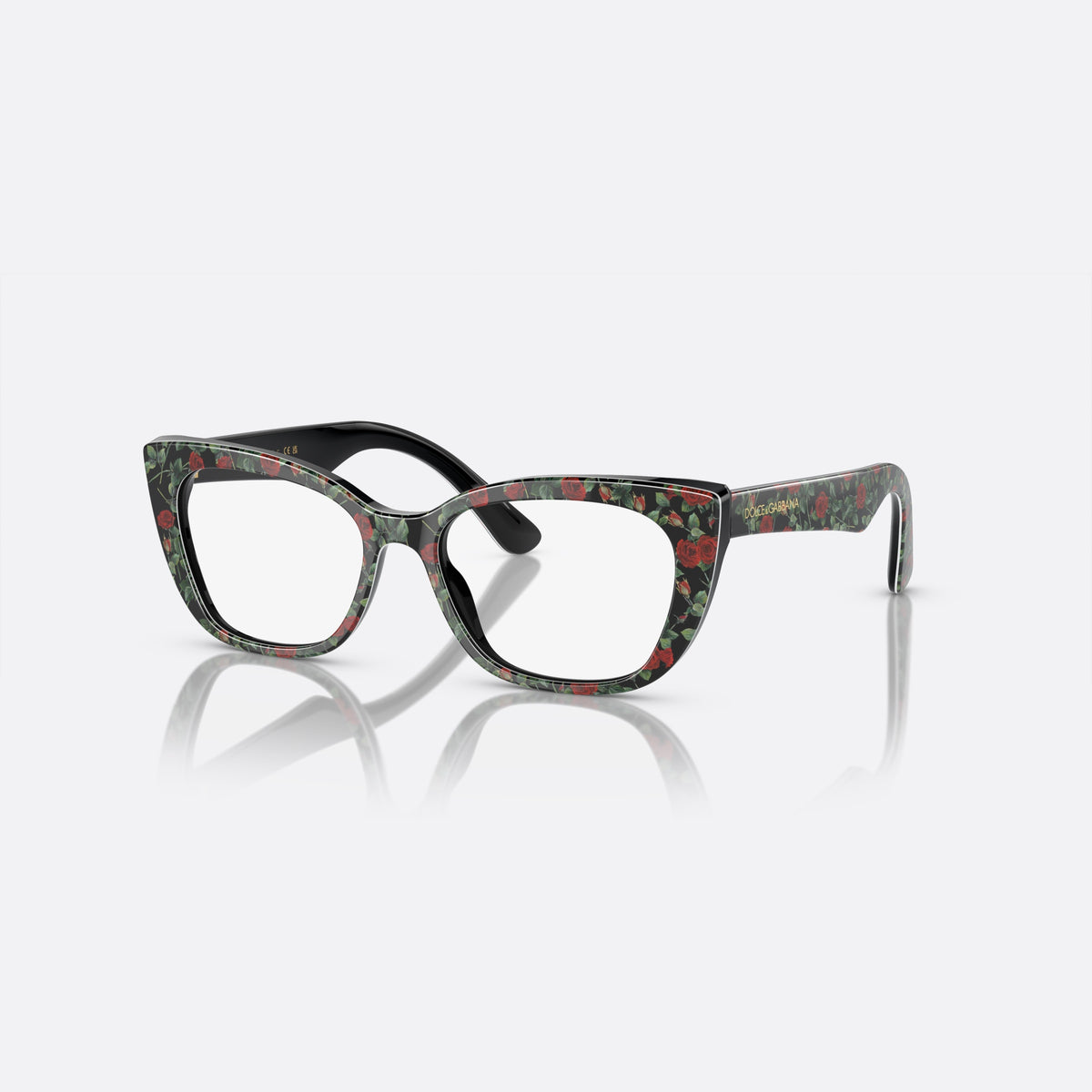 Dolce & Gabbana DX3357 3426 eyeglasses, white cat eye frame for kids, plain bridge, brand lettering on the temples, full-rim frame
