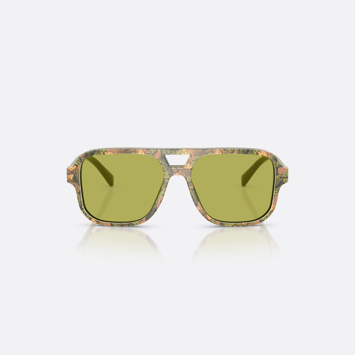 Ochelari de soare Dolce & Gabbana DX4003 3488/2, pilot multicolor, pentru copii, punte dublă cu decupaj deschis, brațe subțiri, conice, vedere din față