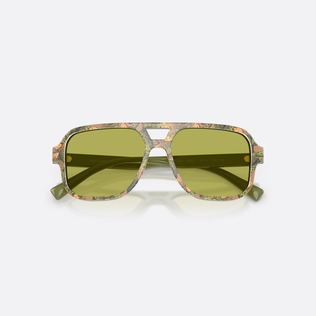 Ochelari de soare Dolce & Gabbana DX4003 3488/2, pilot multicolor, pentru copii, punte dublă cu decupaj deschis, brațe subțiri, conice, cu brațele pliate