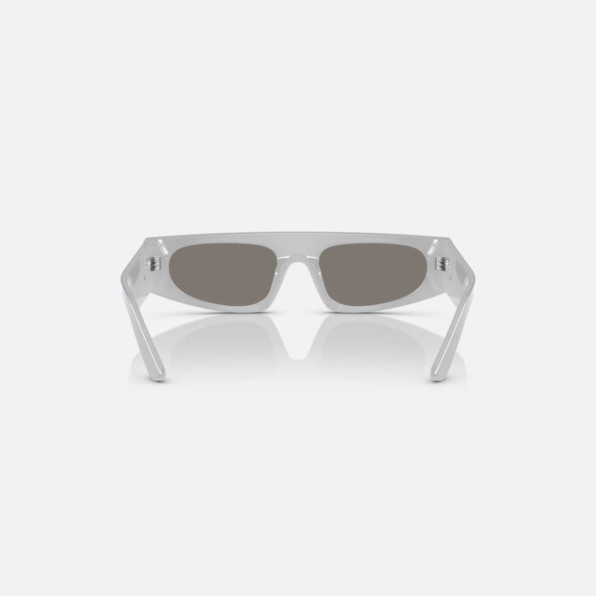 Dolce & Gabbana DX4004 33736G sunglasses, grey rectangle frame for kids, keyhole bridge, brand logo on temple, full rim frame, back view