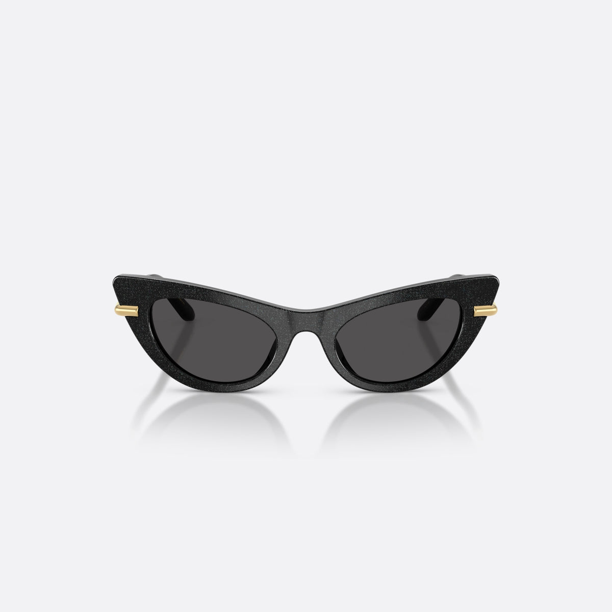 Ochelari de soare Dolce & Gabbana DX4008 324187, cat eye negru, pentru copii, punte simplă, integrată în ramă, ramă completă, vedere din față