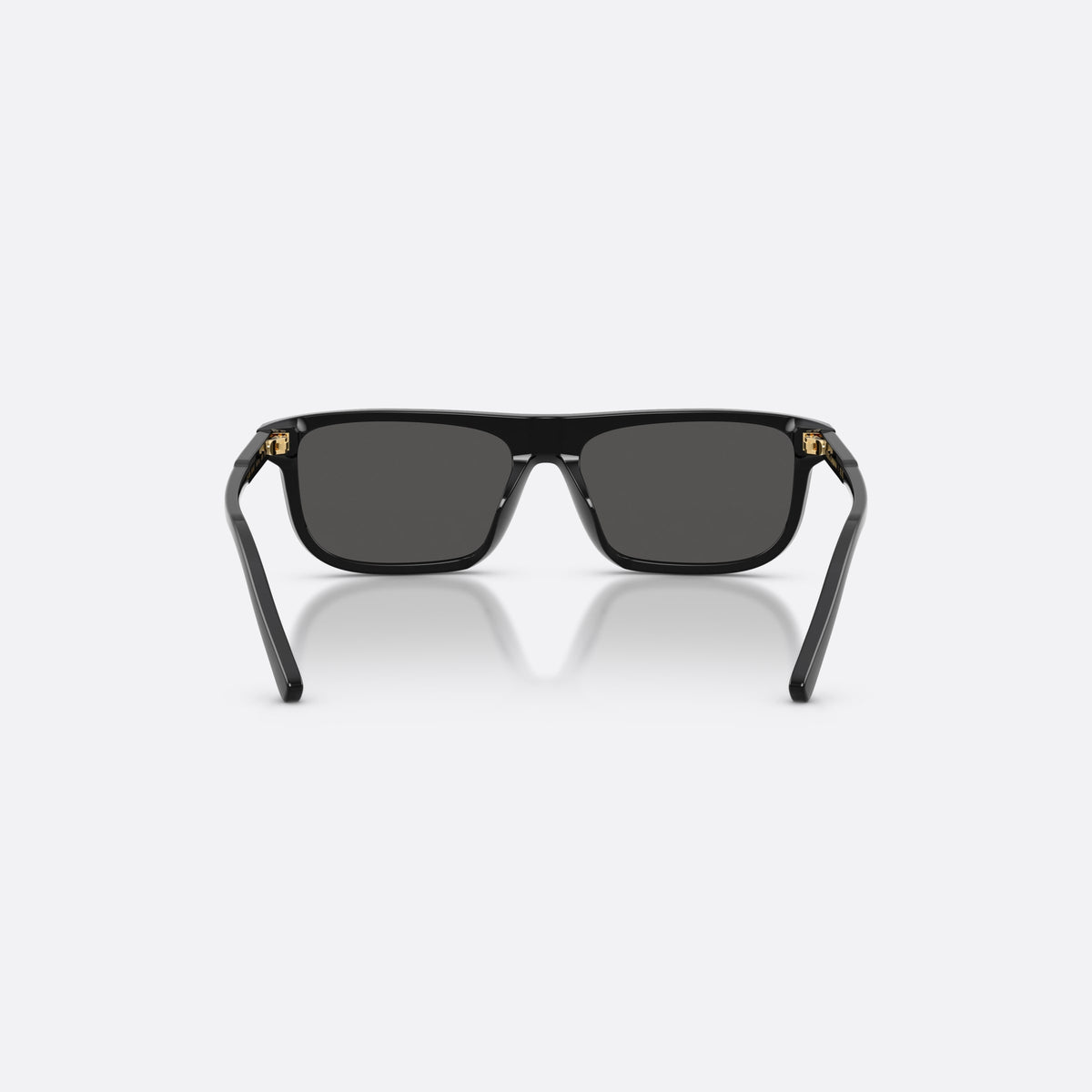 Ochelari de soare Dolce & Gabbana DX4009 501/87, rectangulari negru, pentru copii, punte simplă integrată, literele brandului pe brațe, vedere din spate