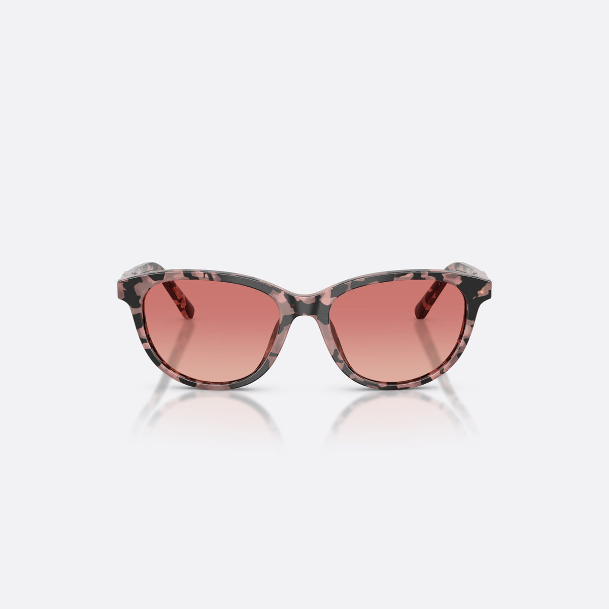 Dolce & Gabbana DX4010 3476A5 sunglasses, havana cat eye frame for kids, plain bridge, brand lettering on temples, full-rim frame, front view