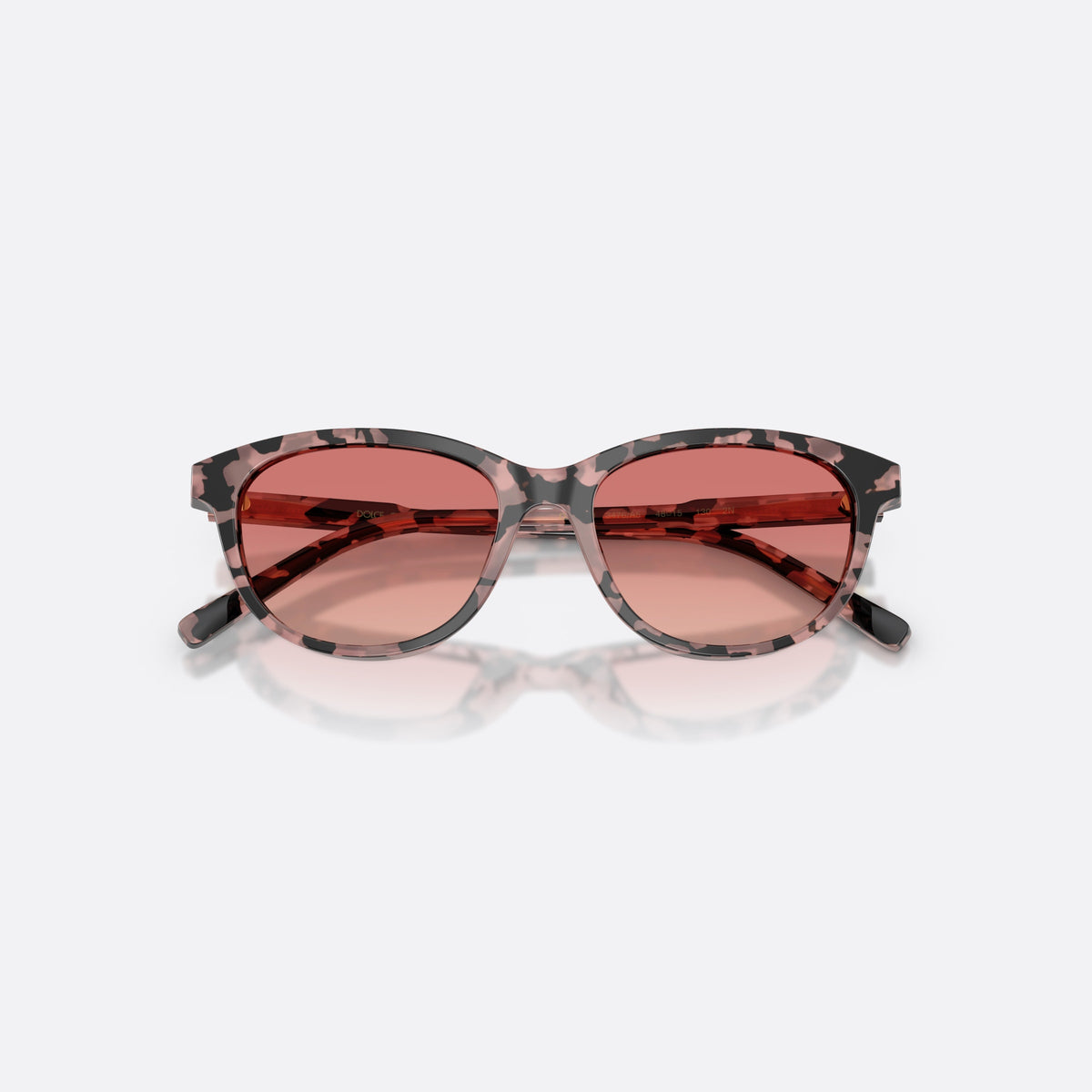 Dolce & Gabbana DX4010 3476A5 sunglasses, havana cat eye frame for kids, plain bridge, brand lettering on temples, full-rim frame, folded