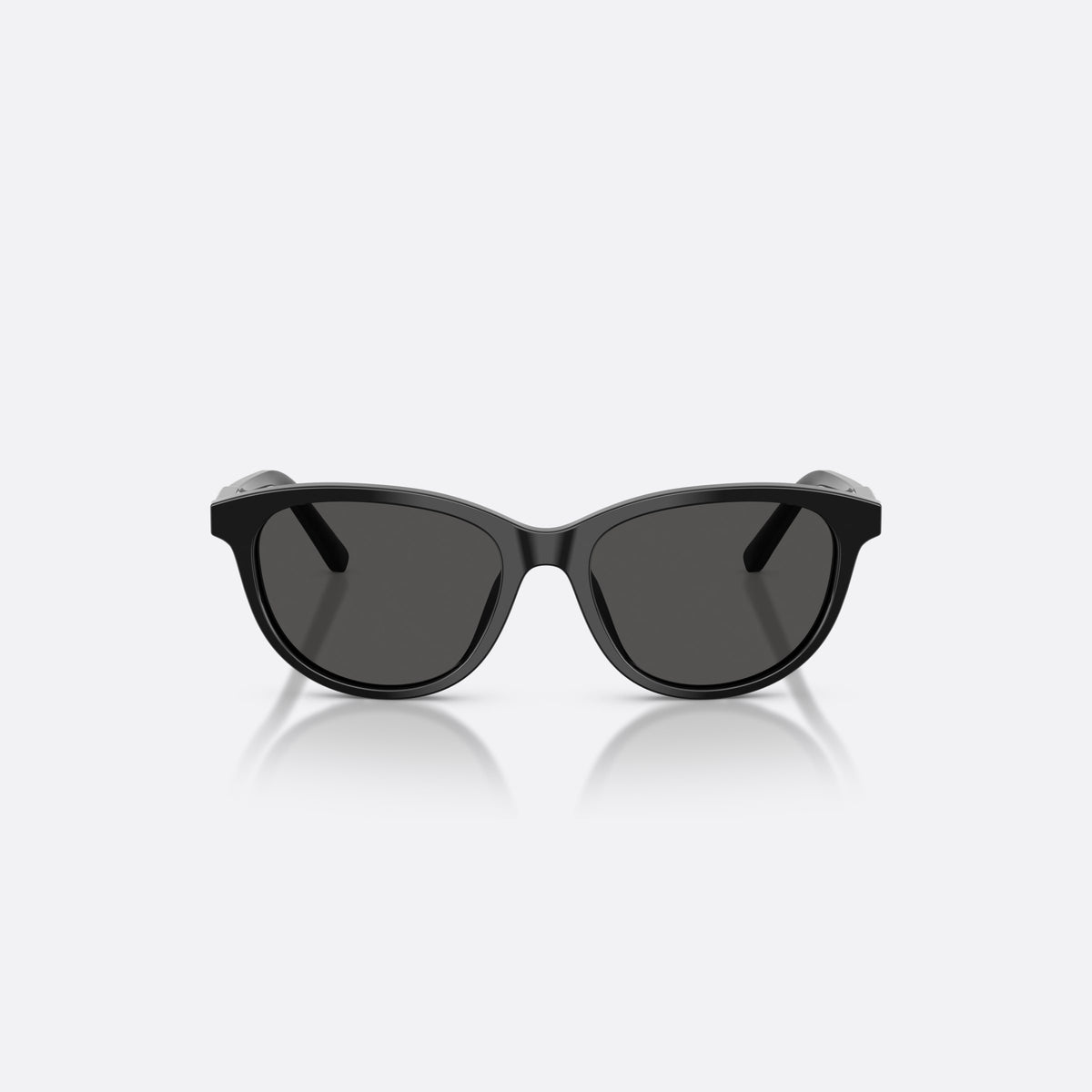 Ochelari de soare Dolce & Gabbana DX4010 501/87, cat eye negru, pentru copii, punte simplă, literele brandului pe brațe, ramă completă, vedere din față