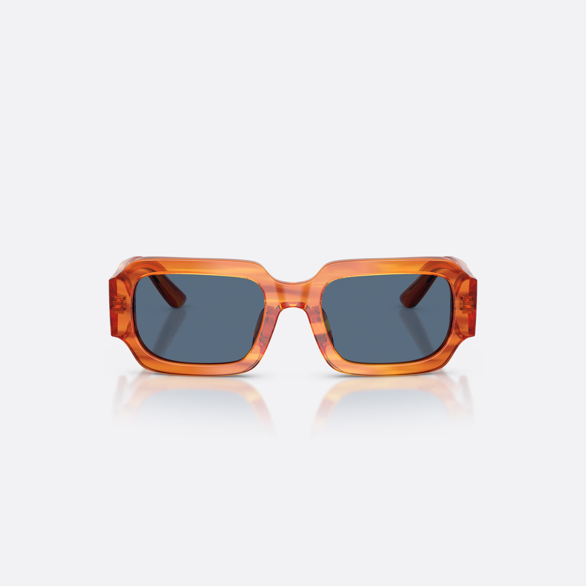 Ochelari de soare Dolce & Gabbana DX4011 348380, patrati maro, pentru copii, punte simplă, logo al brandului pe braț, brațe conice, vedere din față