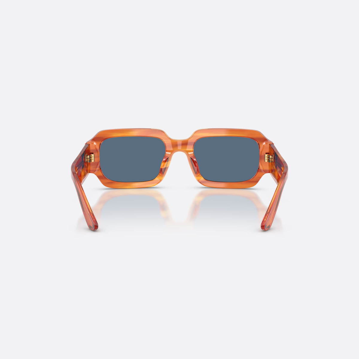 Ochelari de soare Dolce & Gabbana DX4011 348380, patrati maro, pentru copii, punte simplă, logo al brandului pe braț, brațe conice, vedere din spate