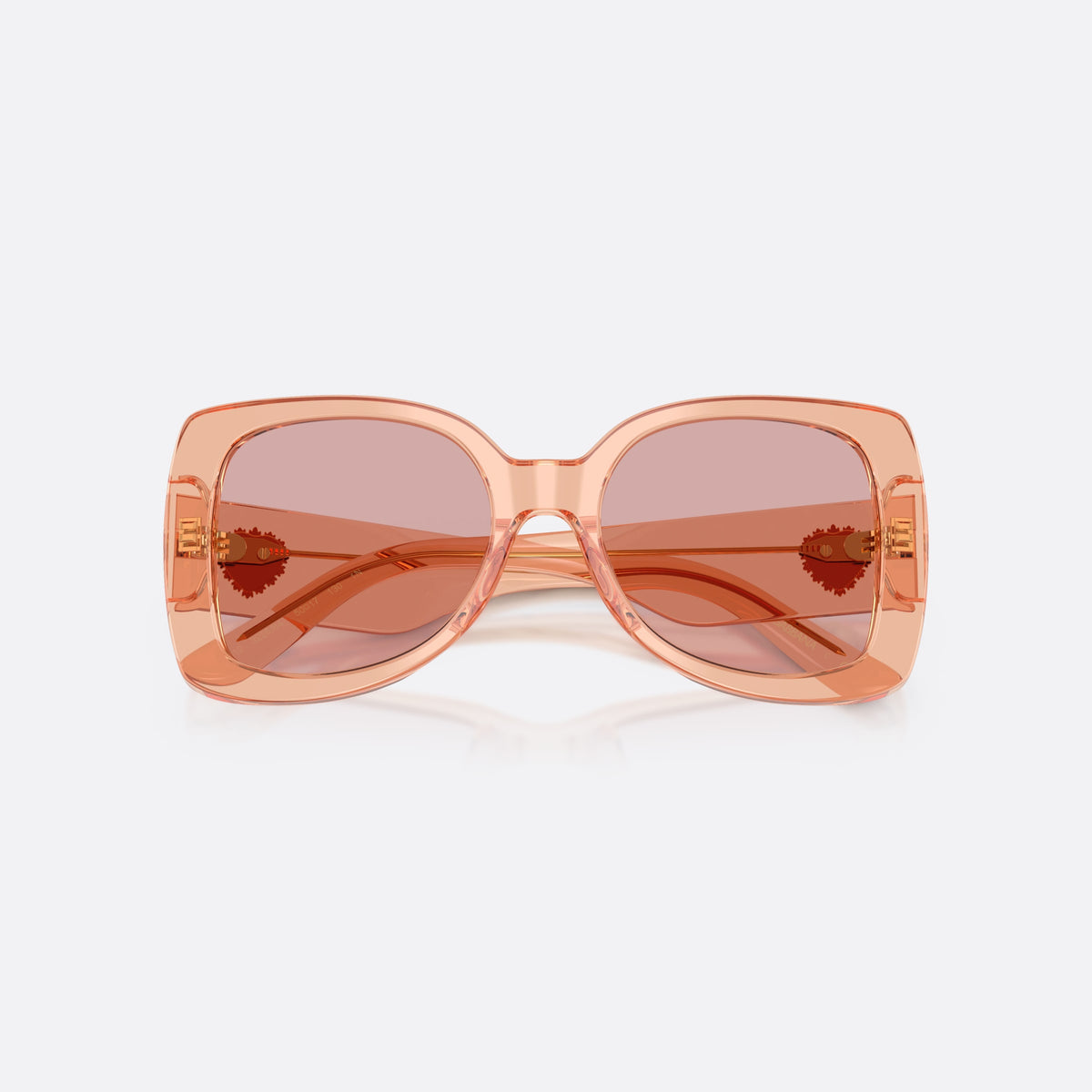 Ochelari de soare Dolce & Gabbana DX4012 322684, fluture roz, pentru copii, punte simplă cu arc central, brațe late conice, cu brațele pliate