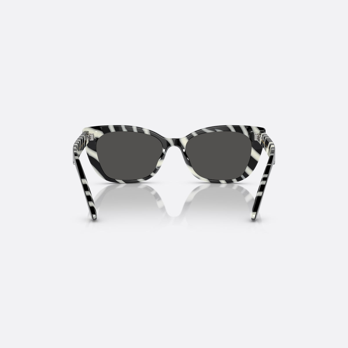 Dolce & Gabbana DX4427 337287 sunglasses, black cat eye frame for kids, plain bridge, brand lettering on temples, full-rim frame, back view