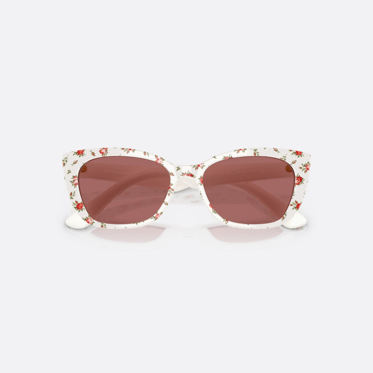 Dolce & Gabbana DX4427 348769 sunglasses, multicolor cat eye frame for kids, plain bridge, brand lettering on temples, full-rim frame, folded
