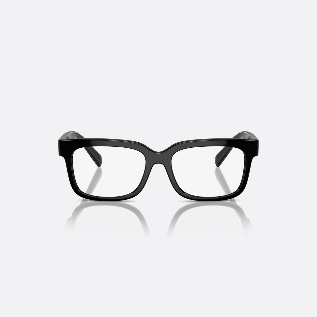 Rame ochelari de vedere Dolce & Gabbana DX5002 501, rectangulari negru, pentru copii, punte lată simplă, literele brandului pe brațe, vedere din față