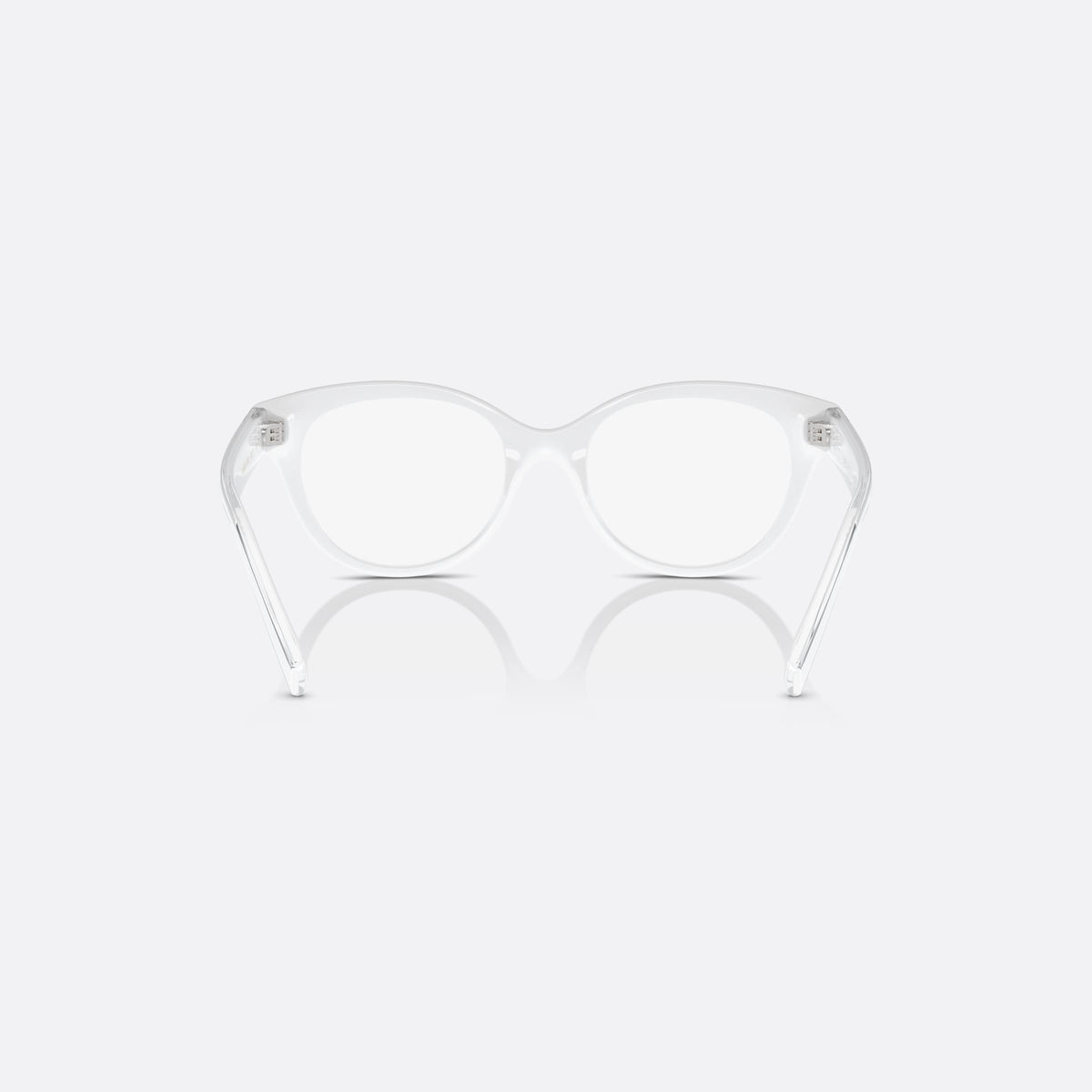 Dolce & Gabbana DX5003 3312 eyeglasses, white phantos frame for kids, plain bridge, brand lettering on temple, full-rim frame, back view