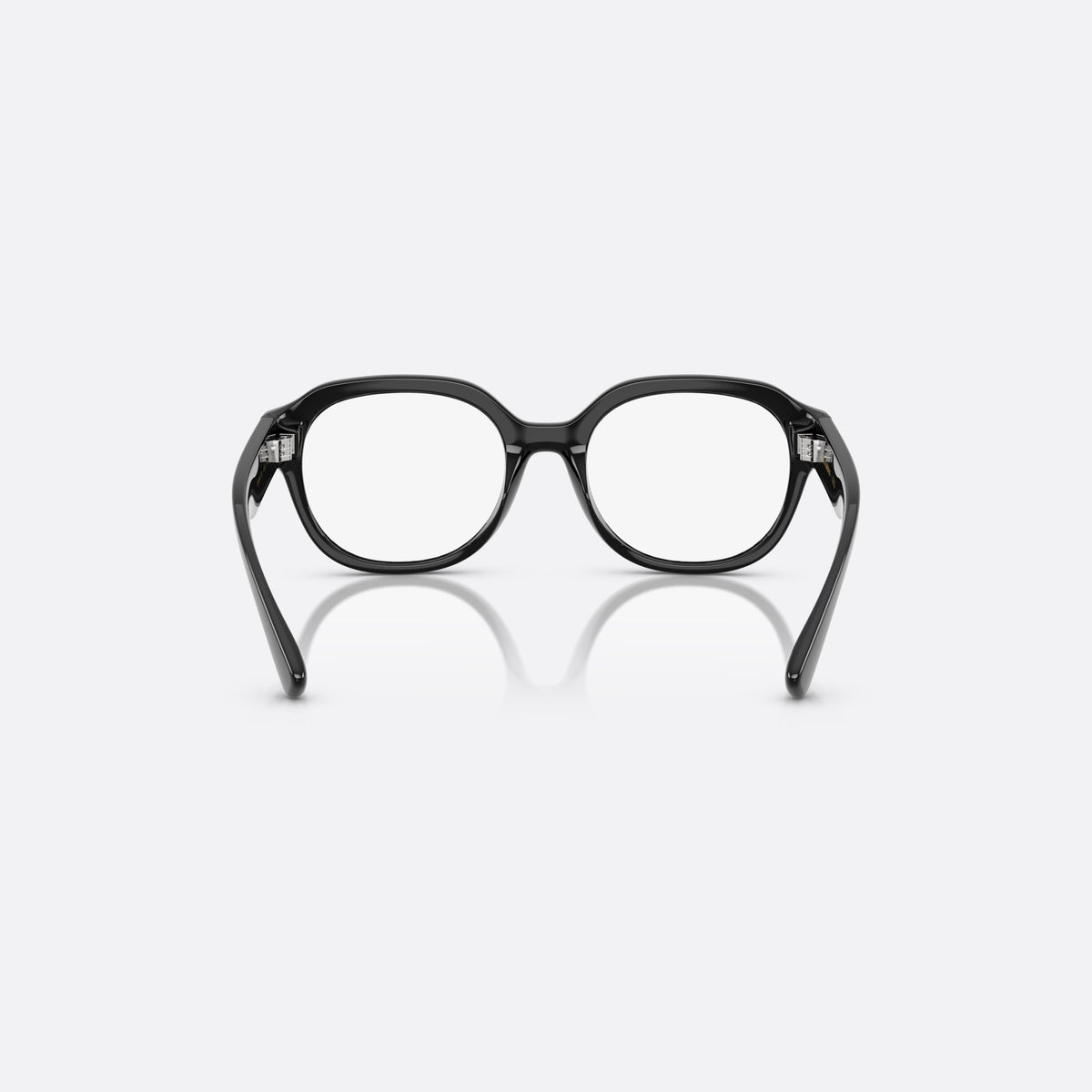Dolce & Gabbana DX5004U 501 eyeglasses, black round frame for kids, keyhole bridge, brand logo on temples, full-rim frame, back view
