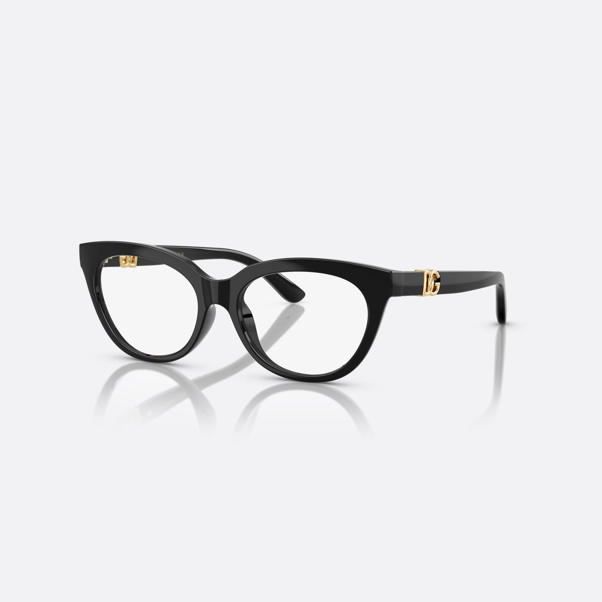 Rame ochelari de vedere Dolce & Gabbana DX5005U 501, fluture negru, pentru copii, punte integrată simplă, placă cu logo pe brațe