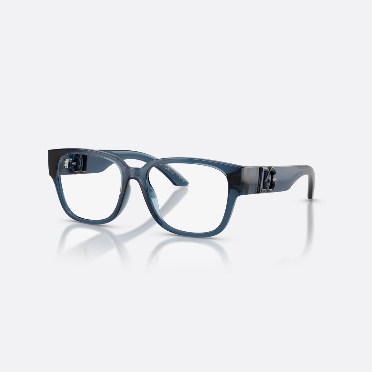 Rame ochelari de vedere Dolce & Gabbana DX5006 3009, patrati albastru, pentru copii, punte simplă tip șa, logo al brandului pe brațe