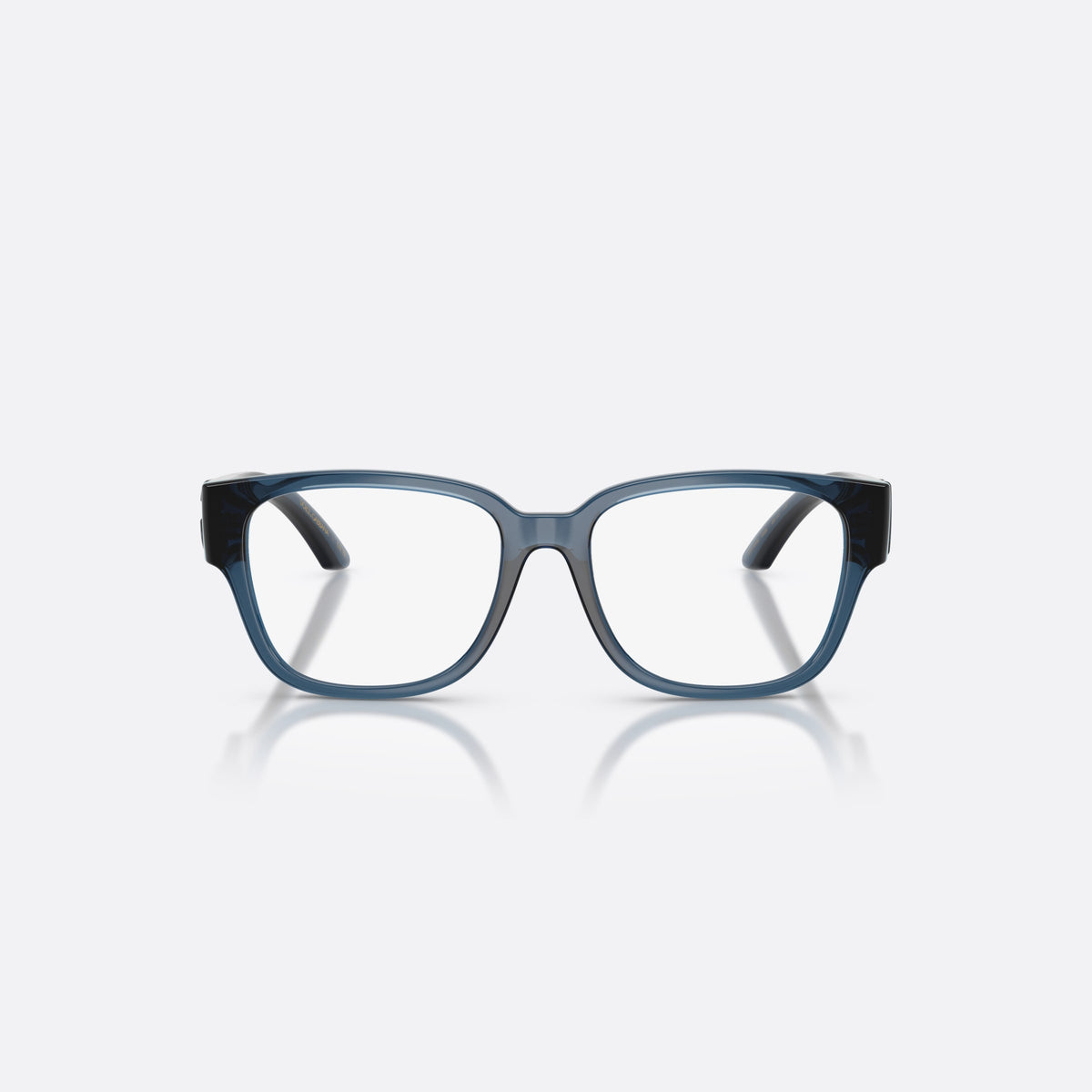 Rame ochelari de vedere Dolce & Gabbana DX5006 3009, patrati albastru, pentru copii, punte simplă tip șa, logo al brandului pe brațe, vedere din față