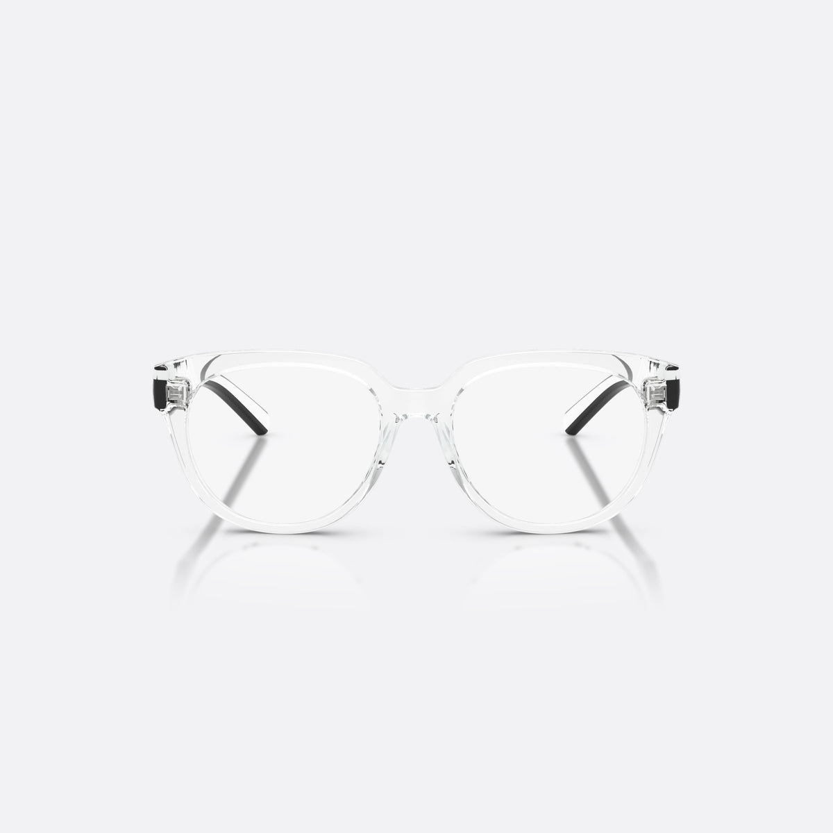 Dolce & Gabbana DX5007 3133 eyeglasses, clear phantos frame for kids, plain bridge, brand lettering on temples, front view