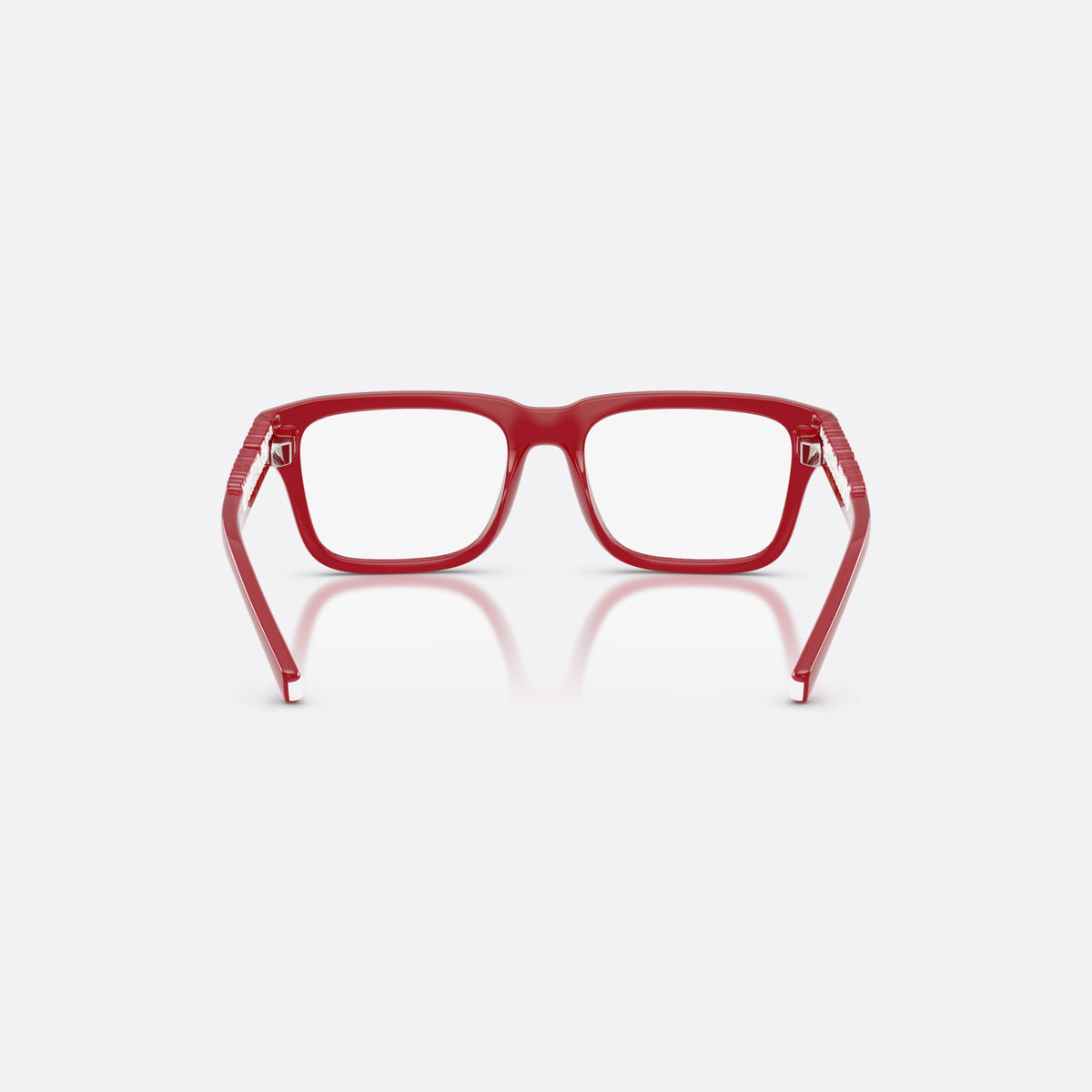 Rame ochelari de vedere Dolce & Gabbana DX5008 3088, rectangulari roșu, pentru copii, punte simplă integrată, litere ale brandului pe brațe, vedere din spate