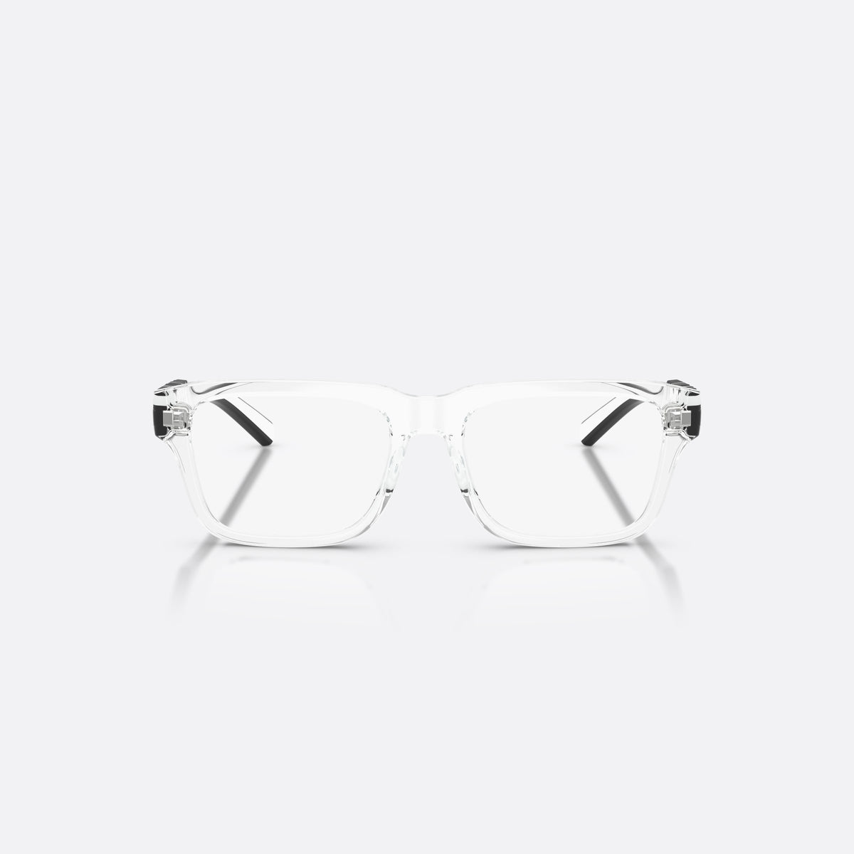 Dolce & Gabbana DX5008 3133 eyeglasses, clear rectangle frame for kids, plain bridge, brand lettering on temples, flat temples, front view
