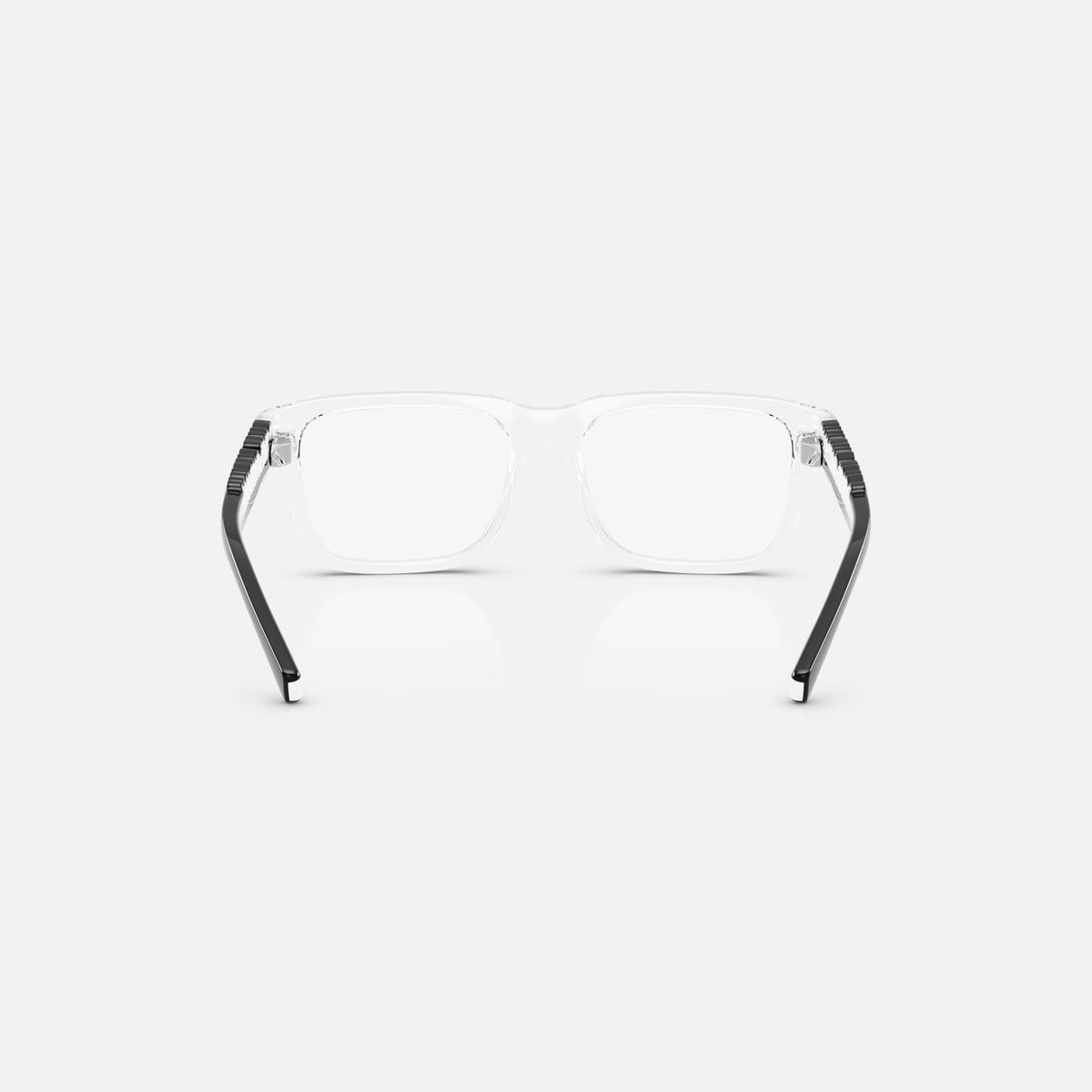 Dolce & Gabbana DX5008 3133 eyeglasses, clear rectangle frame for kids, plain bridge, brand lettering on temples, flat temples, back view
