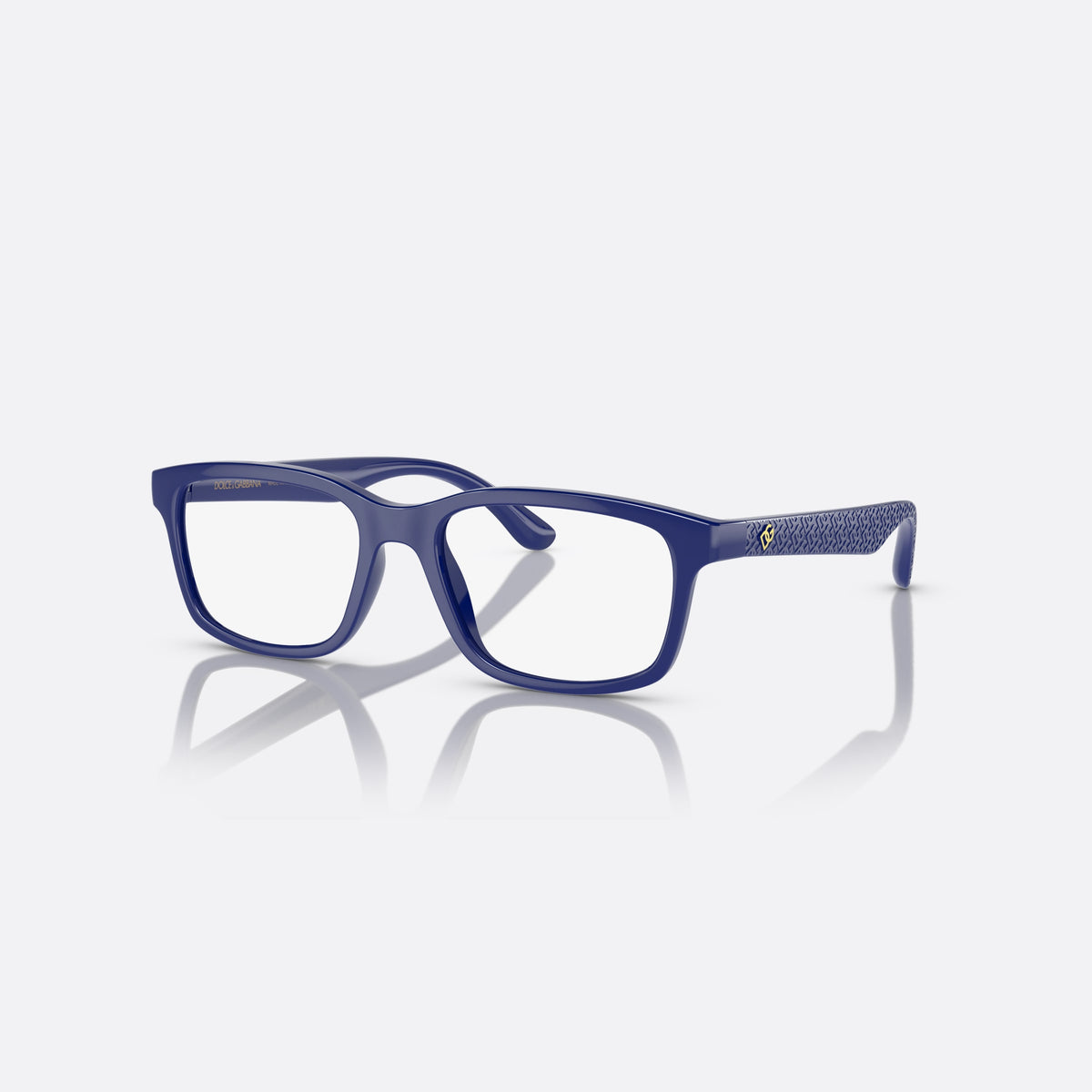 Rame ochelari de vedere Dolce & Gabbana DX5097 3094, rectangulari albastru, pentru copii, punte integrată simplă, logo al brandului pe braț
