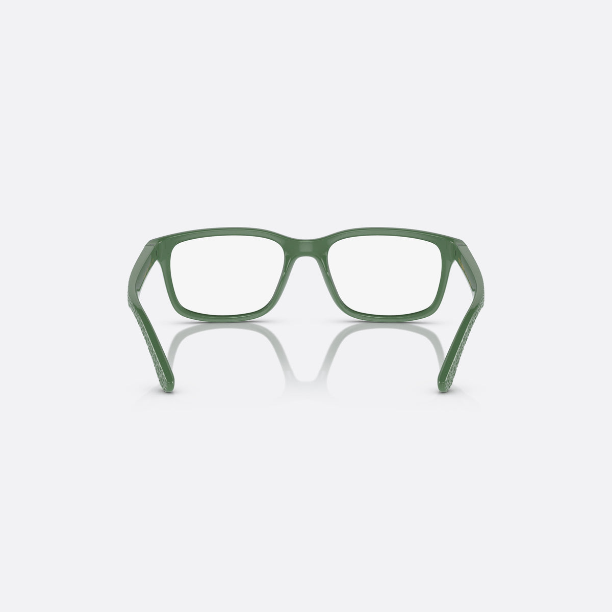 Rame ochelari de vedere Dolce & Gabbana DX5097 3329, rectangulari verde, pentru copii, punte simplă integrată, logo al brandului pe braț, vedere din spate