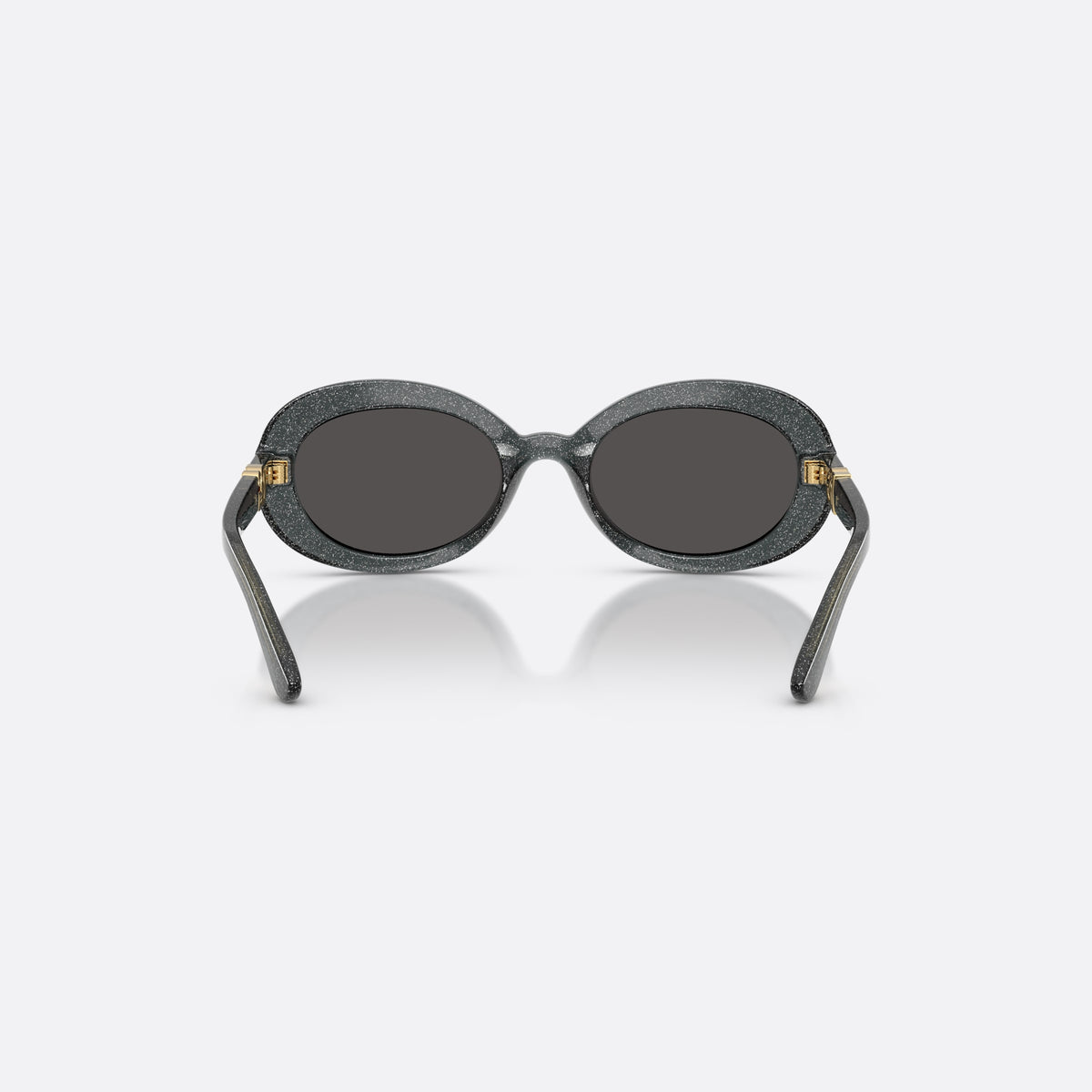 Ochelari de soare Dolce & Gabbana DX6007U 324187, ovali negru, pentru copii, punte simplă, logo al brandului pe braț, ramă completă, vedere din spate