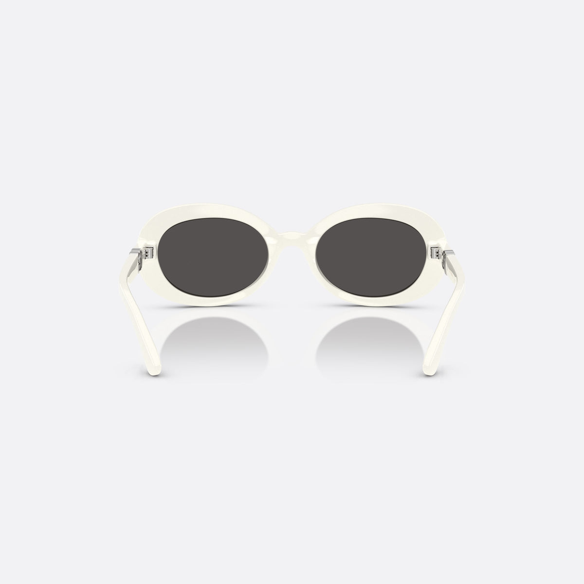 Ochelari de soare Dolce & Gabbana DX6007U 331287, ovali alb, pentru copii, punte simplă, logo al brandului pe braț, brațe subțiri, vedere din spate