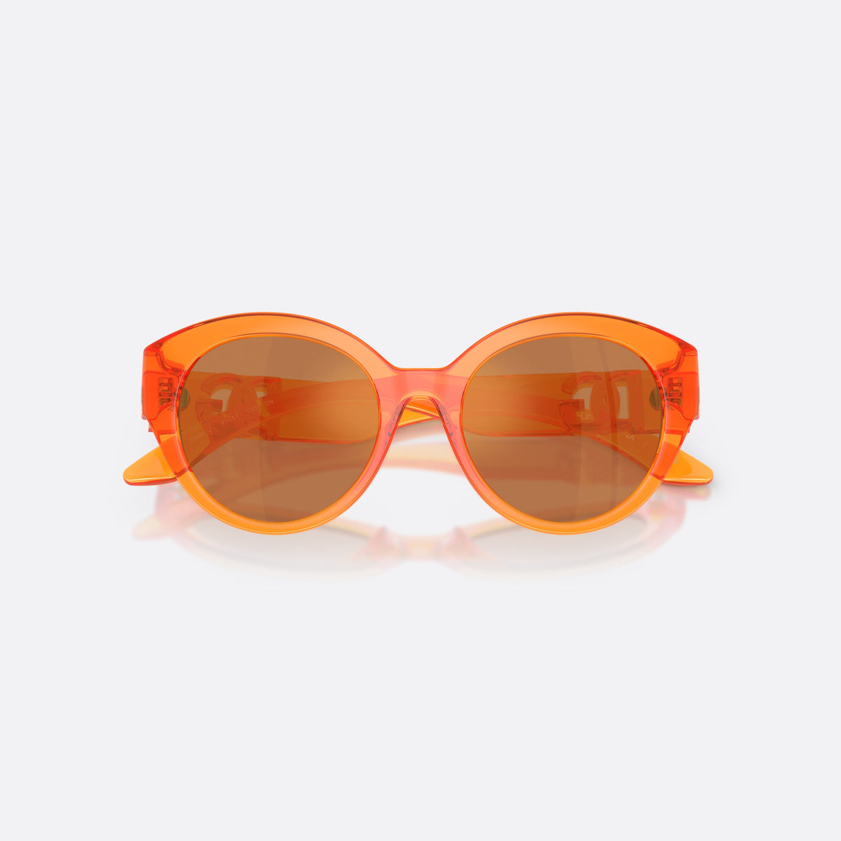 Dolce & Gabbana DX6010 33887J sunglasses, orange butterfly frame for kids, plain bridge, brand lettering on temples, folded