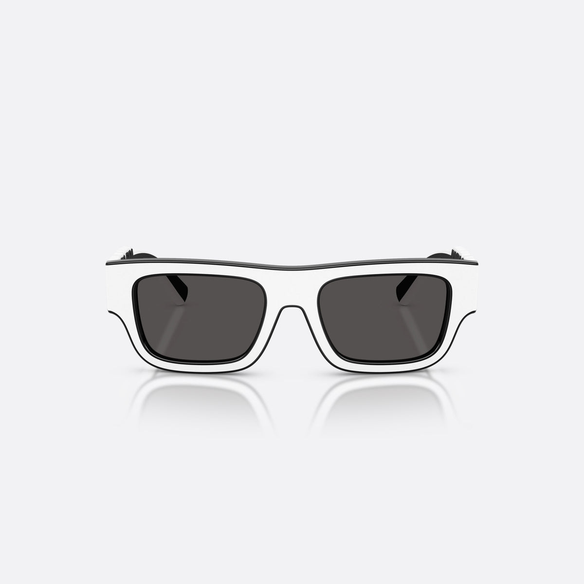 Dolce & Gabbana DX6011 346587 sunglasses, black rectangle frame for kids, plain bridge with dark inner trim, front view
