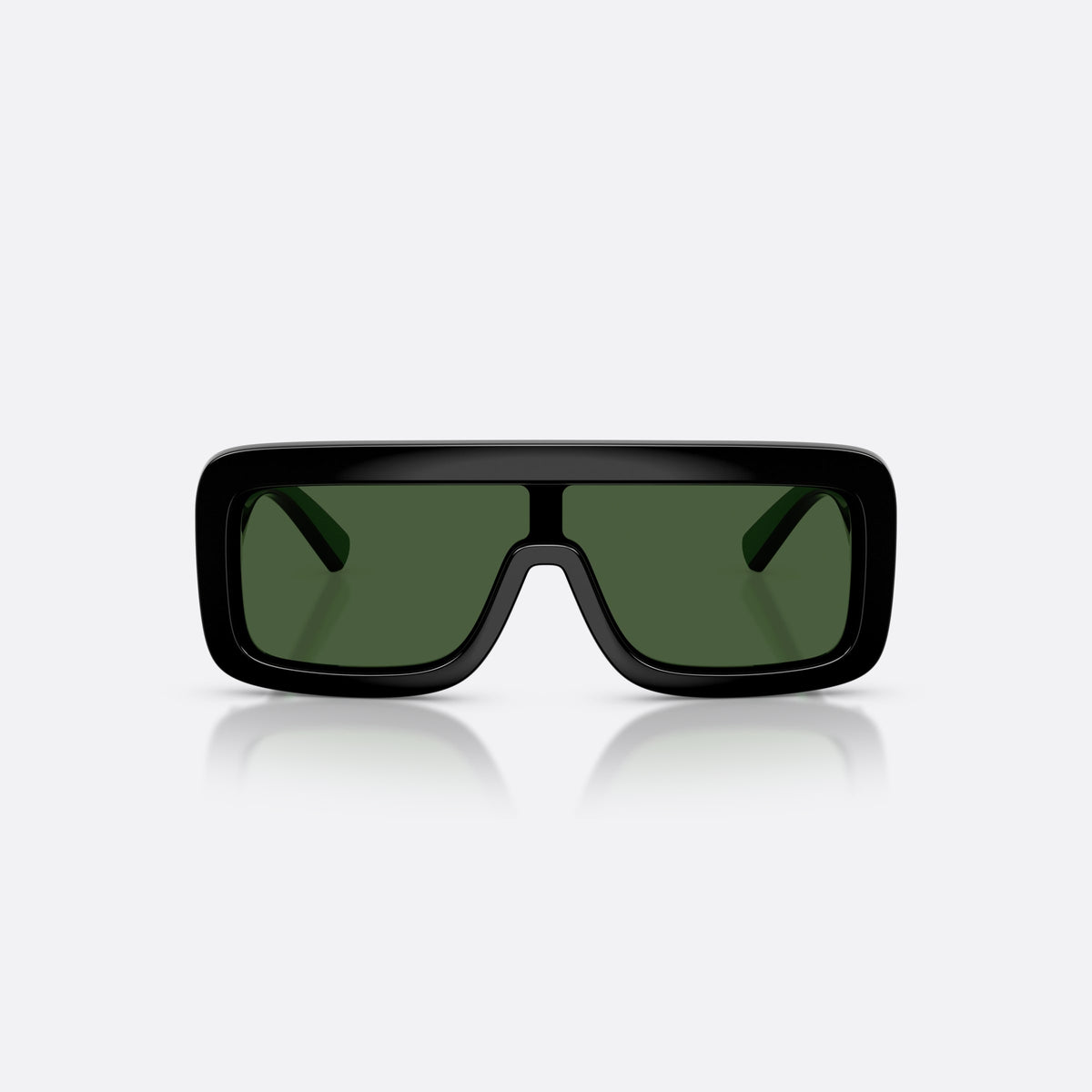 Ochelari de soare Dolce & Gabbana DX6013 501/71, rectangulari negru, pentru copii, punte simplă, literele brandului pe brațe, vedere din față