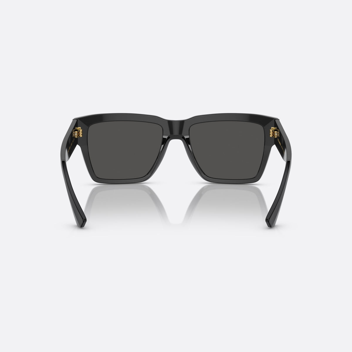 Ochelari de soare Dolce & Gabbana Lusso Sartoriale DG4431 501/87, patrati negru, pentru bărbați, punte integrată simplă, litere ale brandului pe braț, vedere din spate